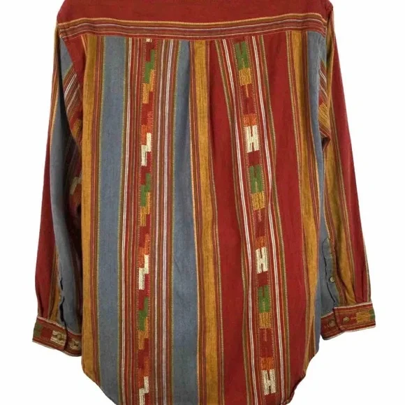 TERRITORY AHEAD Mens Long Sleeve Southwest Shirt - Picture 5 of 8